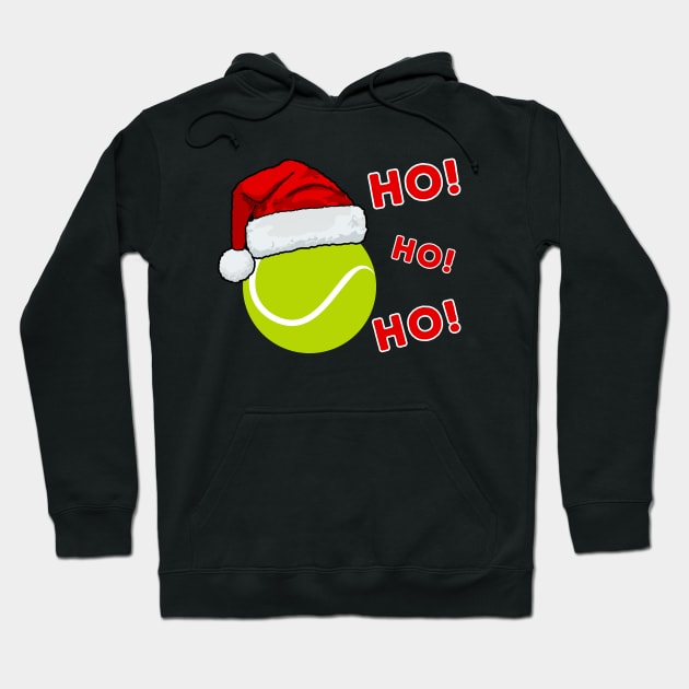 Christmas Tennis Hoodie by footballomatic